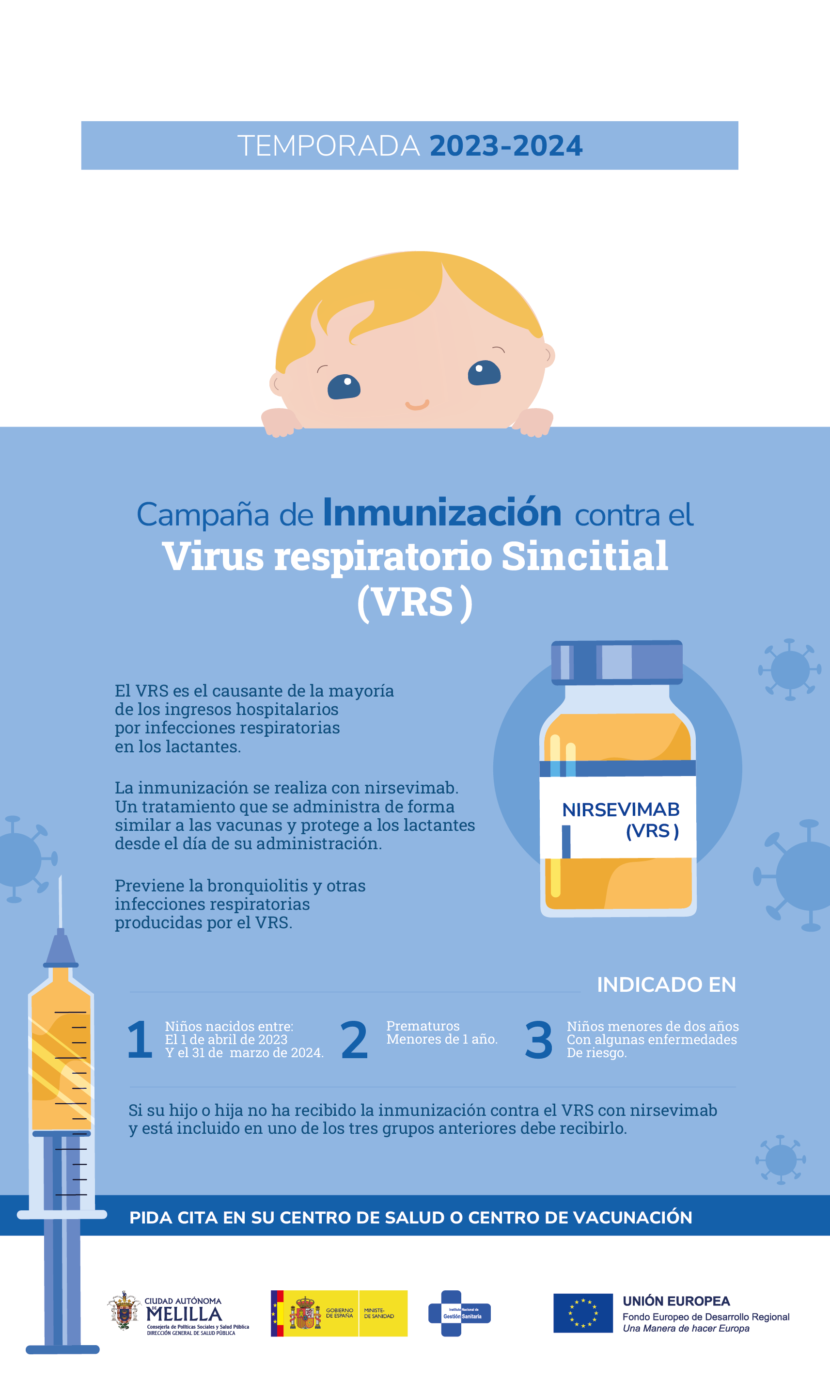 Cartel Campaa de Inmunizacin contra el Virus Respiratorio Sincitial (VRS)