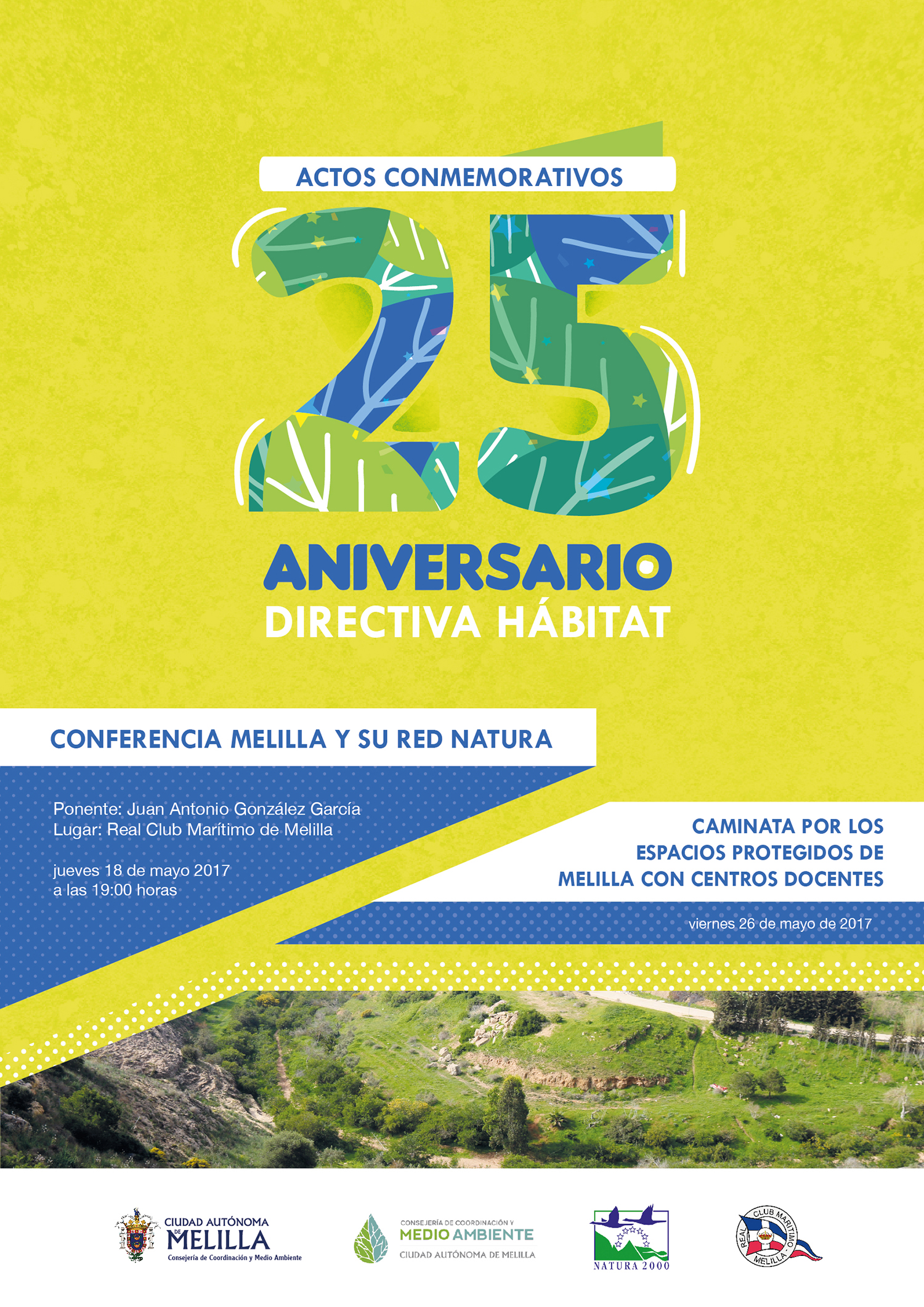 Cartel Actos Conmemorativos 25 Aniversario Directiva Hbitat