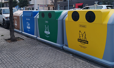 Contenedores de reciclaje