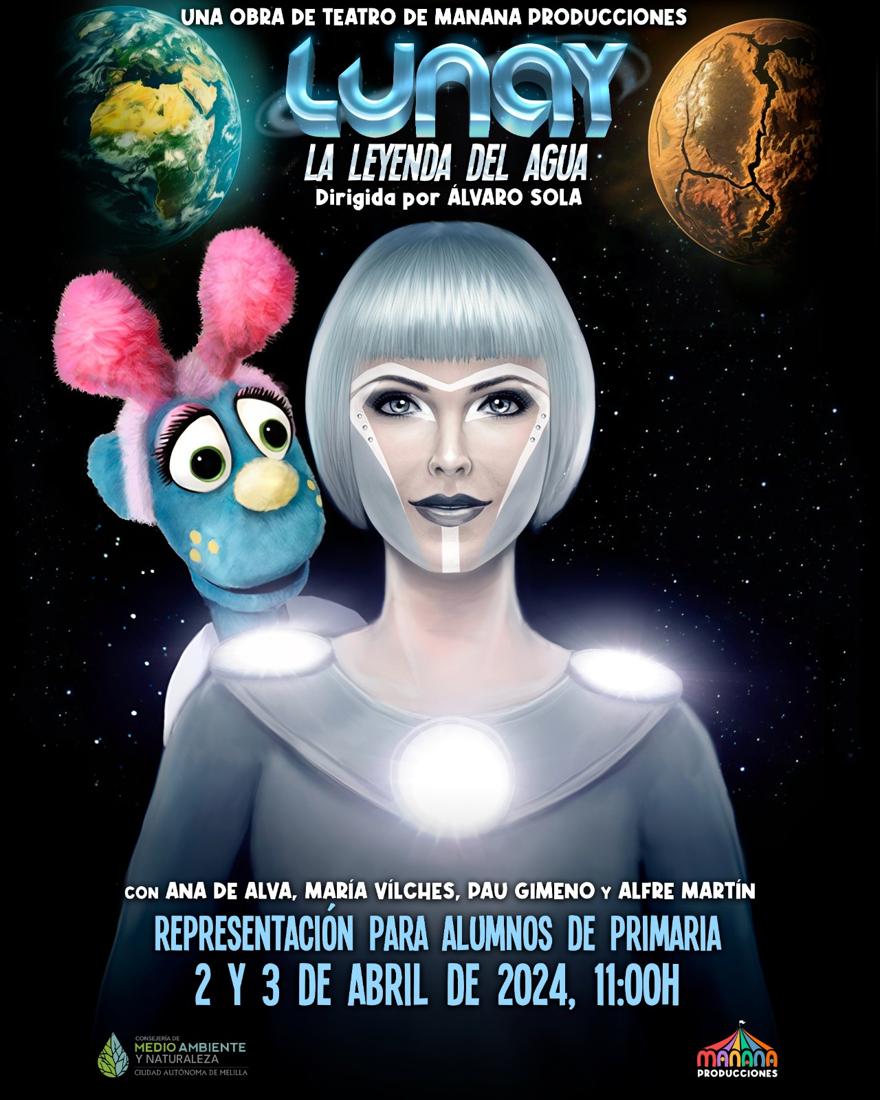 Cartel Teatro Infantil 'Lunay: La Leyenda del Agua'