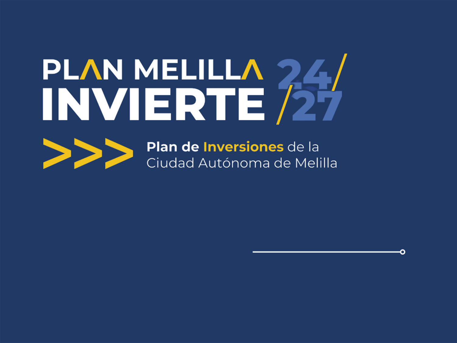 Cartel Campaa Plan Melilla Invierte 24/27