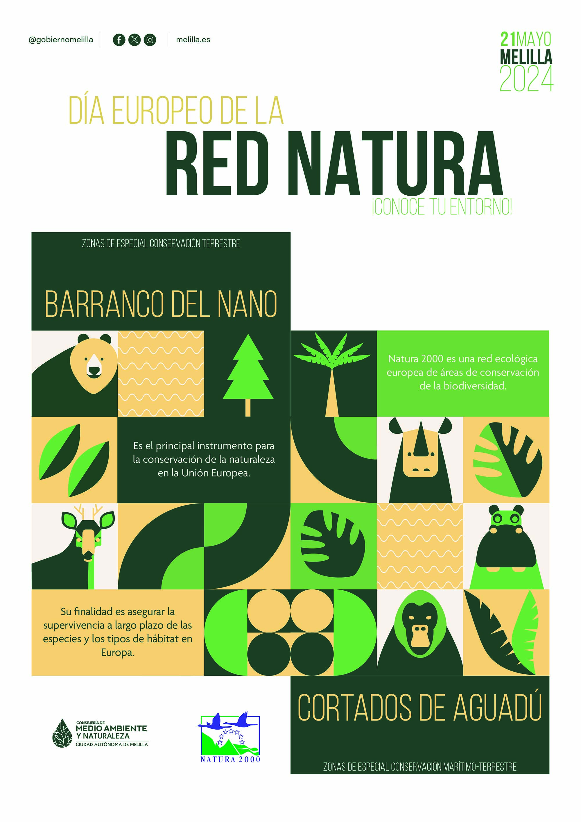 Cartel Da Europeo de la Red Natura 2024