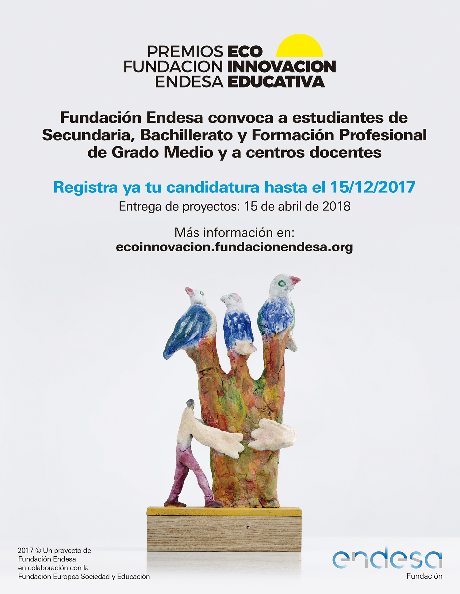 CARTEL II EDICIN DE LOS PREMIOS FUNDACIN ENDESA A LA ECOINNOVACIN EDUCATIVA 2017-2018 