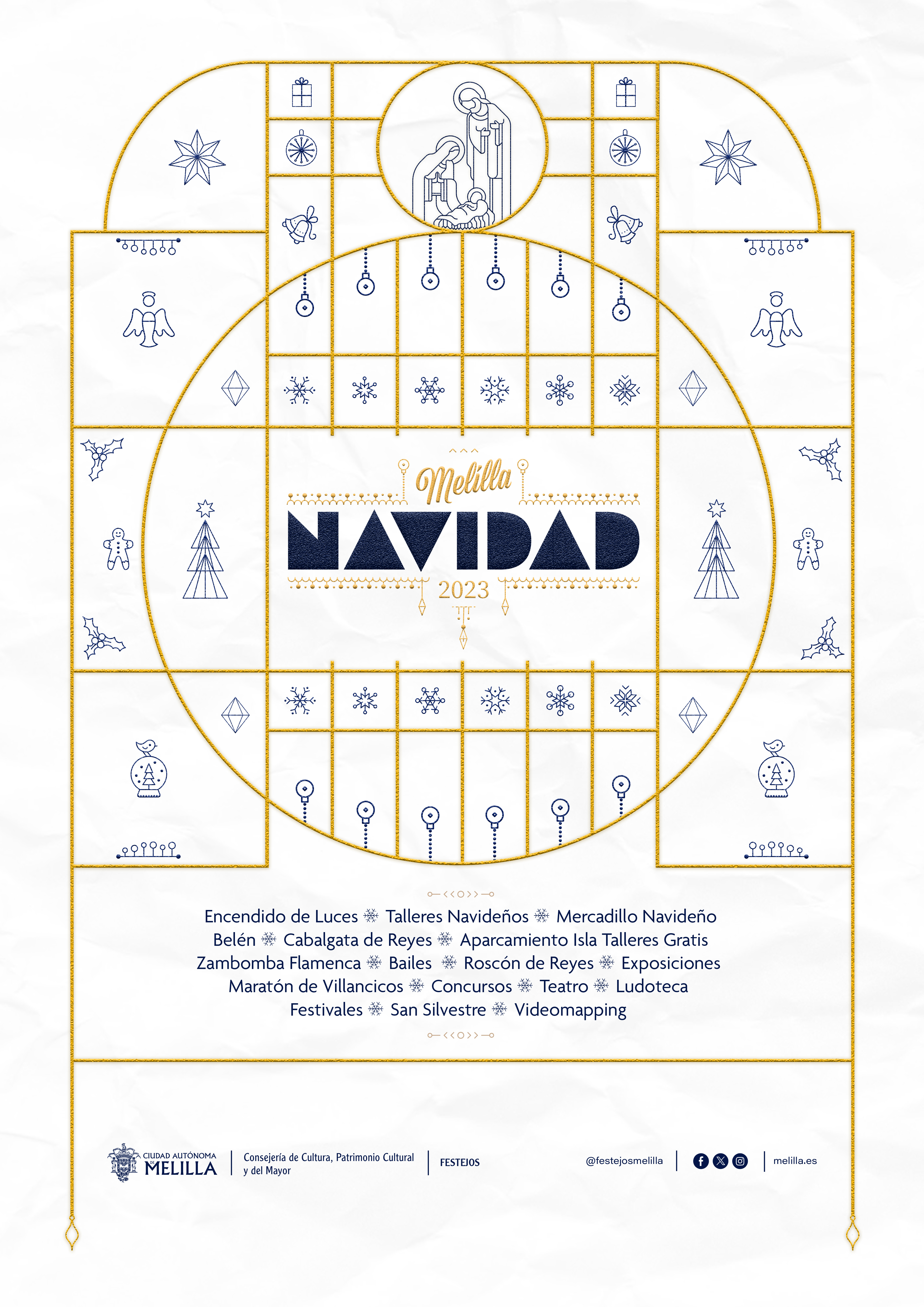 CARTEL PROGRAMA DE ACTIVIDADES - NAVIDAD 2023