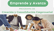 Banner Emprende y Avanza: Programa de Creacin y Consolidacin de Empresas