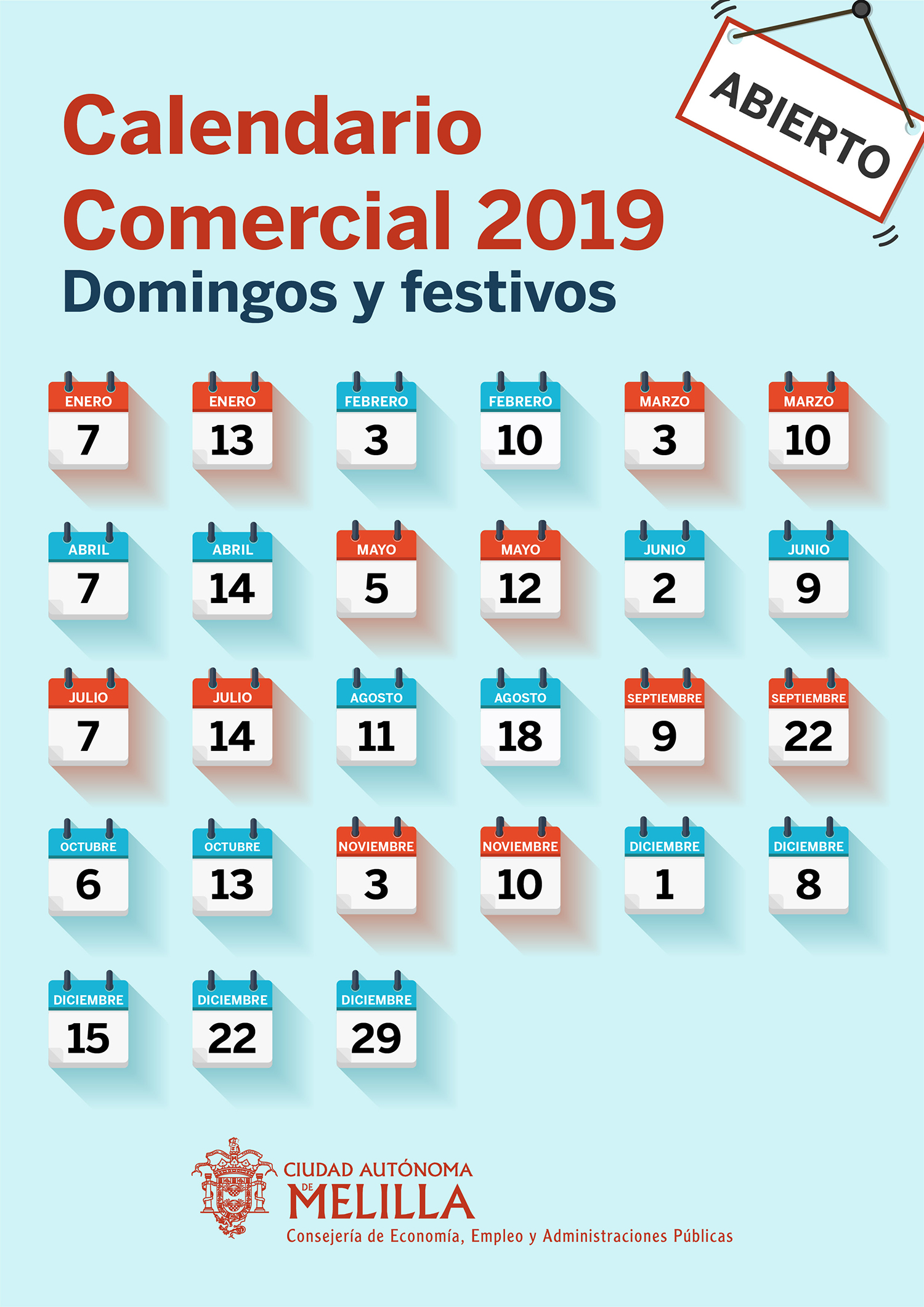 Calendario Comercial 2019