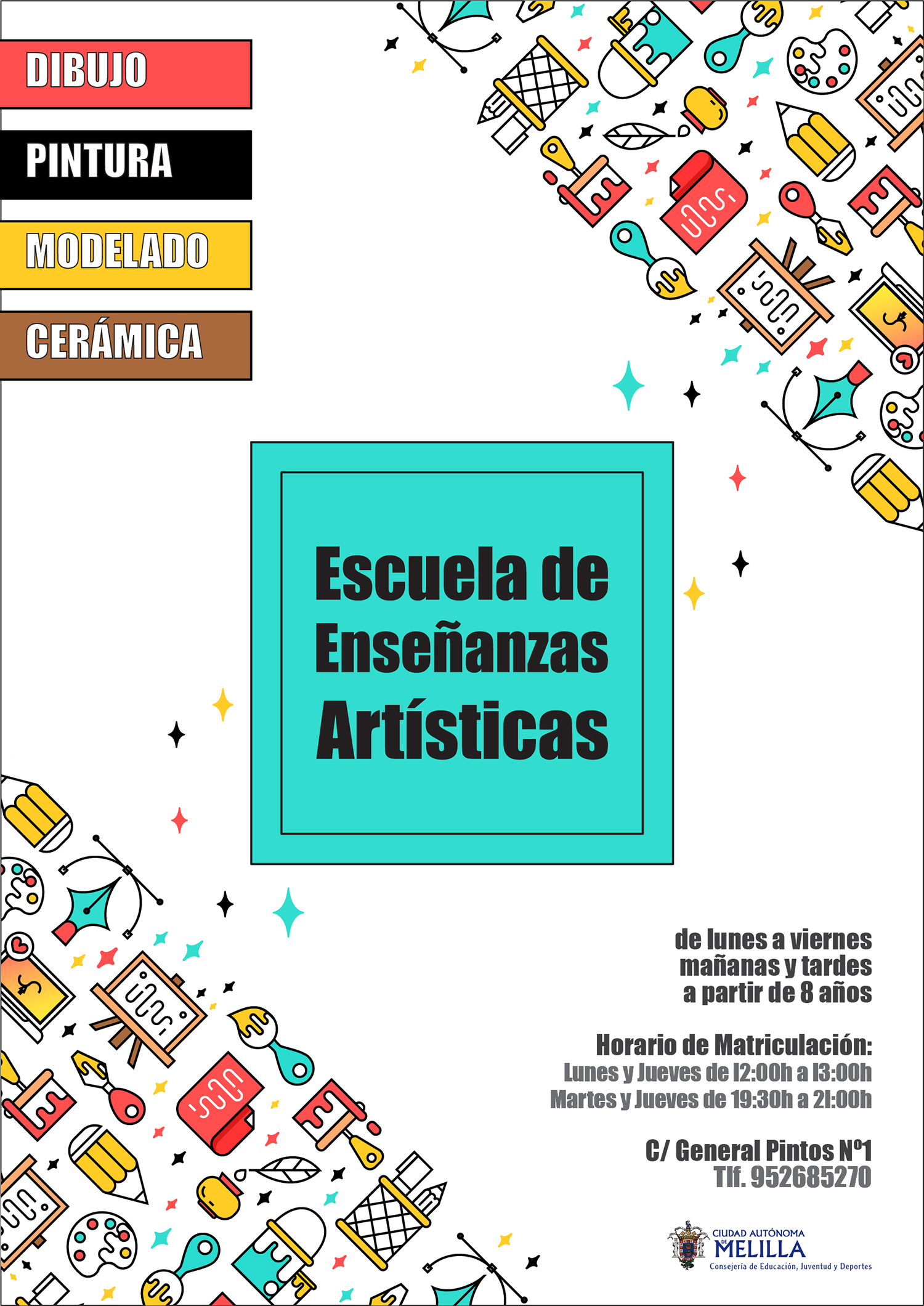 Horario de matriculaci�n de la Escuela de Ense�anzas Art�sticas