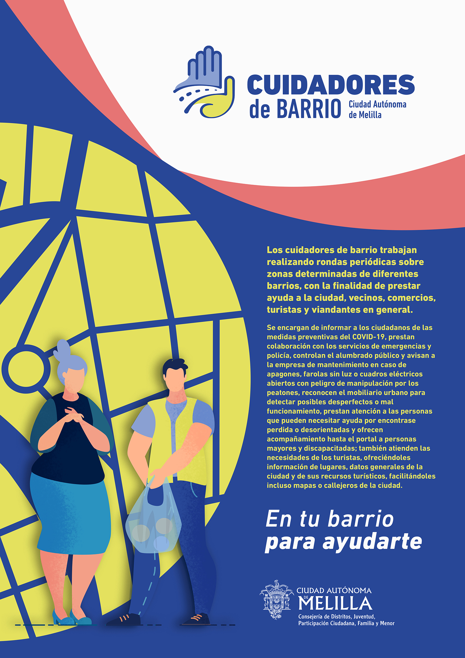 Cartel Programa Cuidadores de Barrio