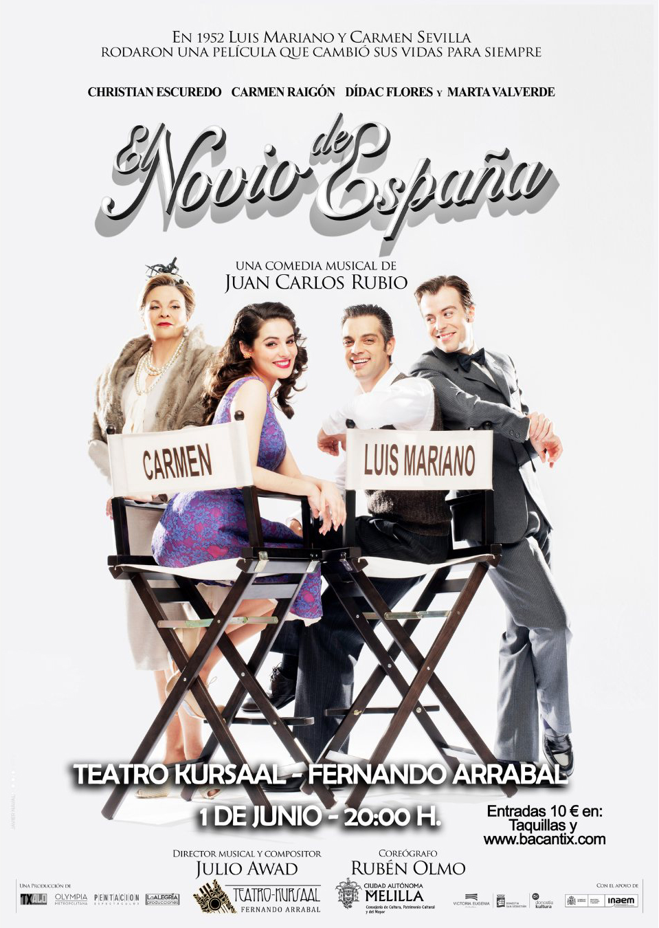 Cartel Teatro Kursaal - El Novio de Espaa