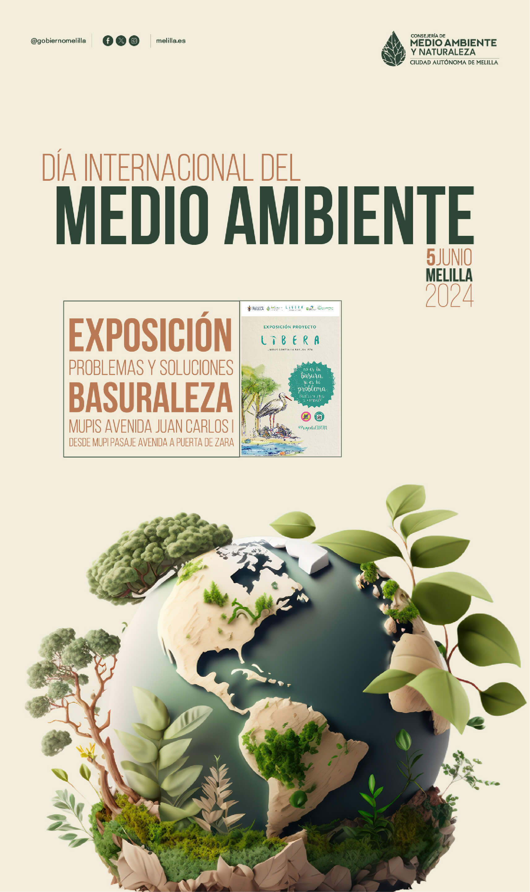 Cartel Da Internacional del Medio Ambiente Melilla 2024