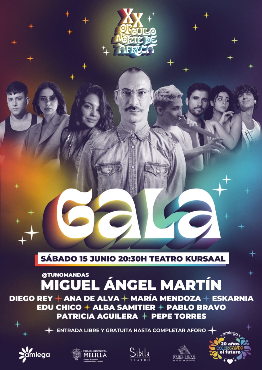 CARTEL Gala XX Orgullo Norte de frica