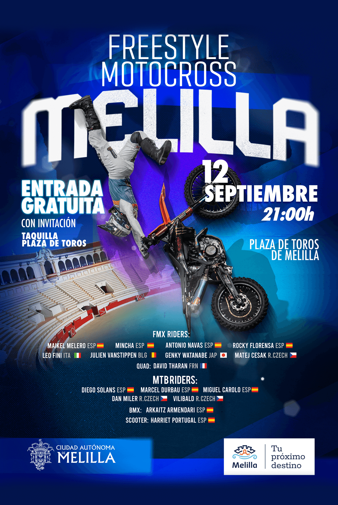 CARTEL FREESTYLE Motocross Melilla 2024