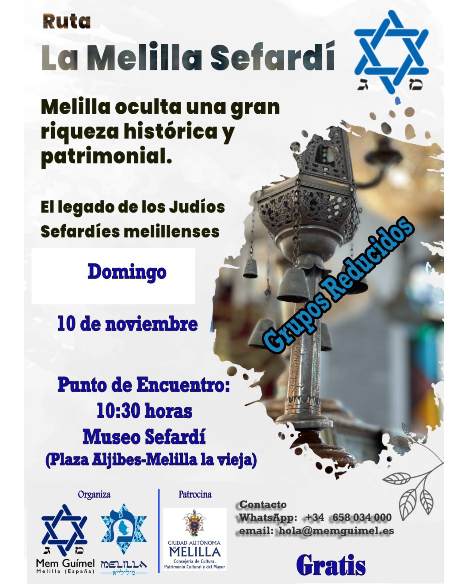 CARTEL Ruta La Melilla Sefard 10 noviembre 2024
