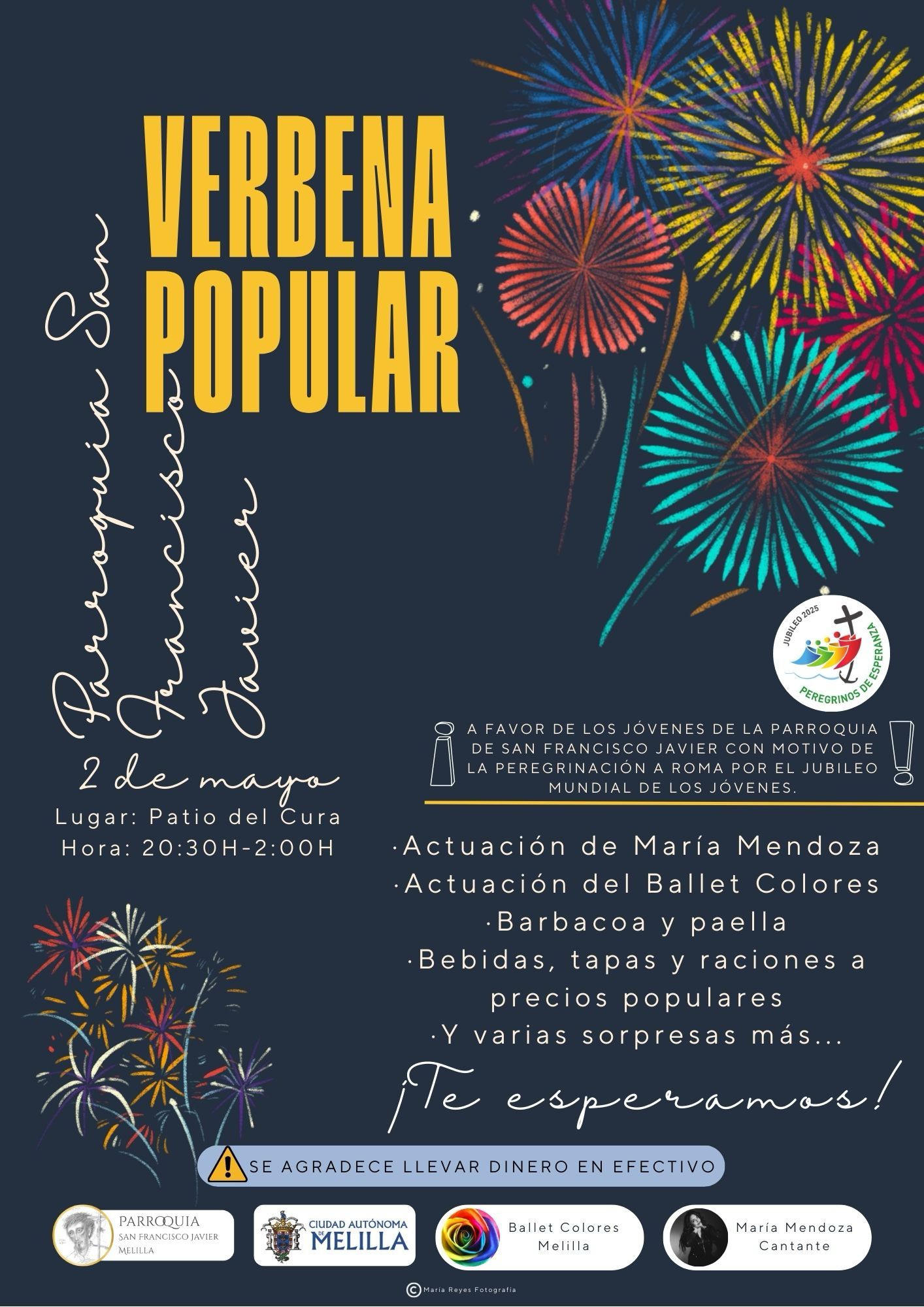 Cartel Verbena Popular - Parroquia San Francisco Javier