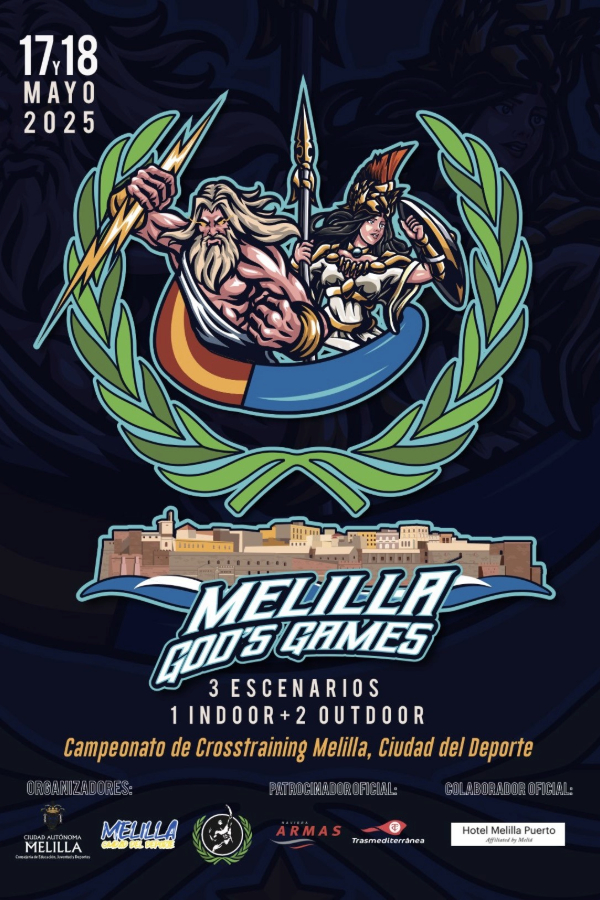 CARTEL Campeonato de Crosstraining - Melilla God's Games 2025