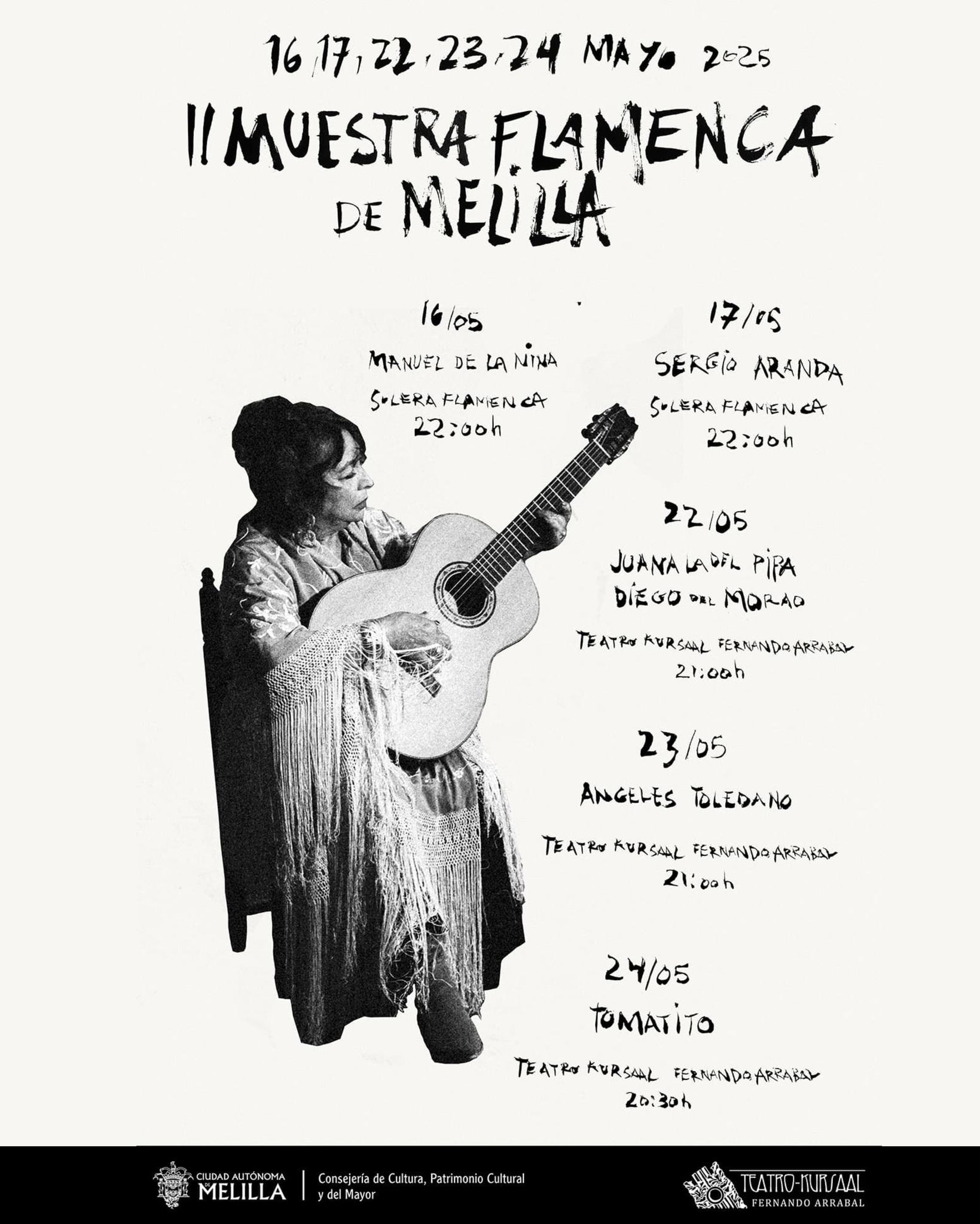 Cartel II Muestra Flamenca de Melilla