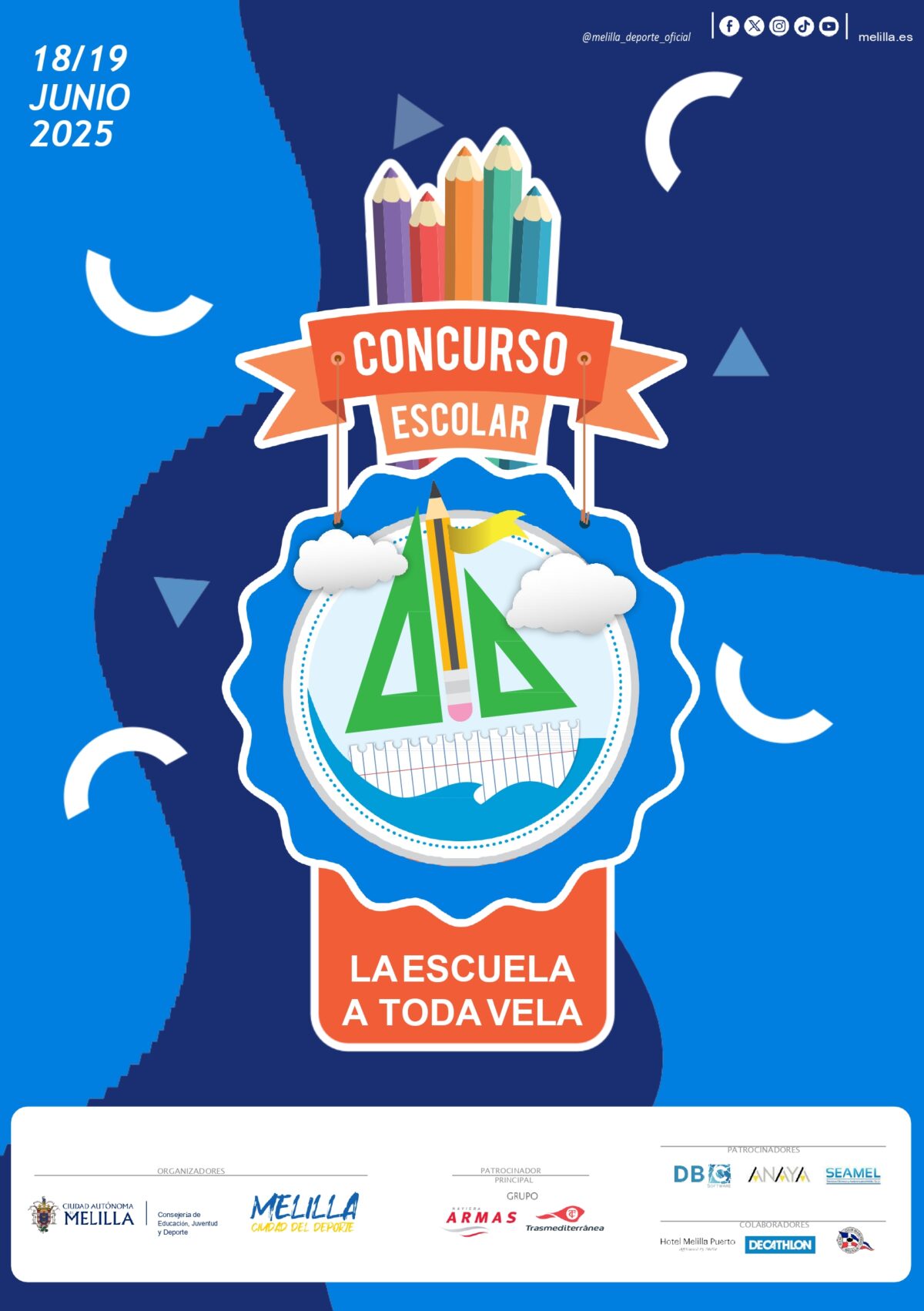 Cartel Concurso Escolar ''La escuela a toda vela''