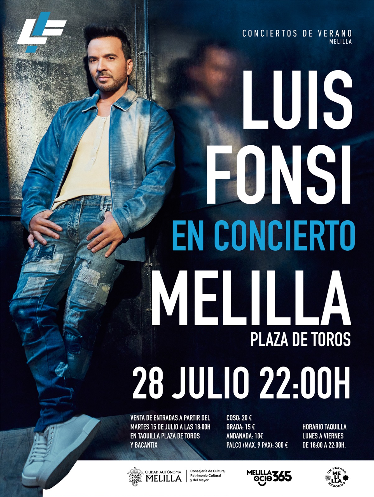 Cartel Concierto - Luis Fonsi en Melilla