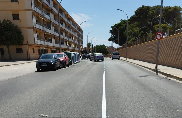 Nueva sealizacin en Carretera de Alfonso XIII, debido a las Obras de pavimentacin del firme