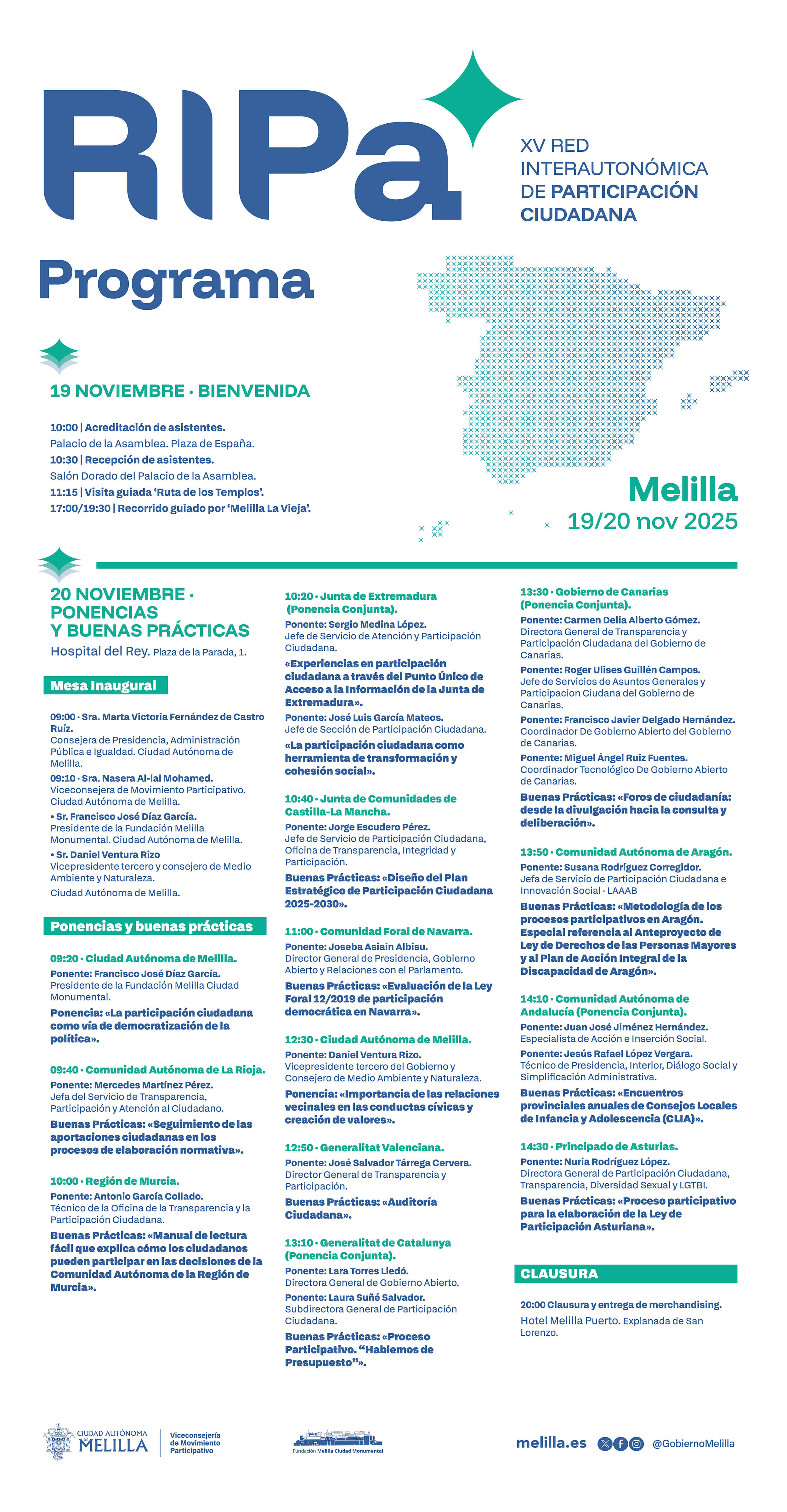 Programa XV Red Interautonmica de Participacin Ciudadana (RIPA)