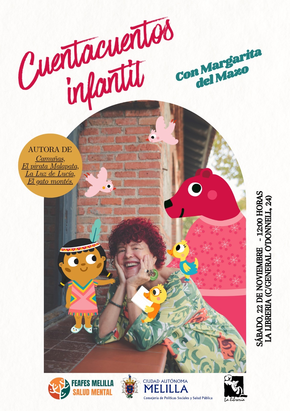 CARTEL Cuentacuentos Infantil con Margarita del Mazo