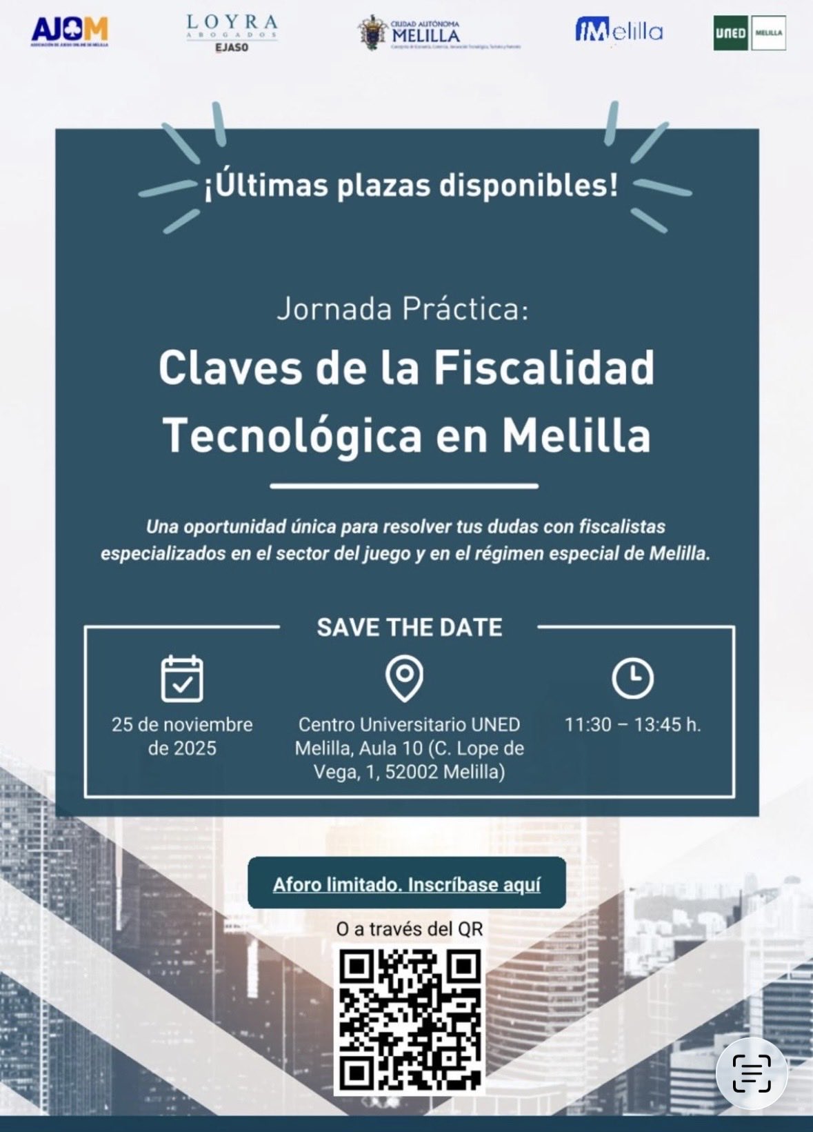 UNED Melilla - Jornada Prctica: Claves de la fiscalidad tecnolgica en Melilla 