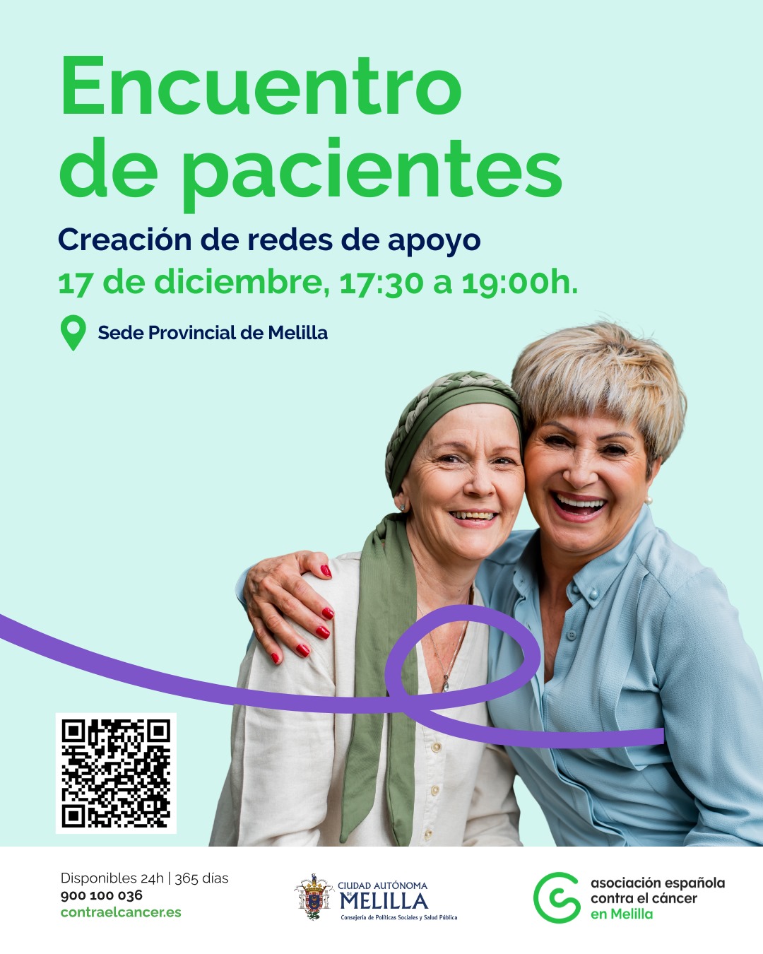 CARTEL AECC Melilla - Encuentro de pacientes
