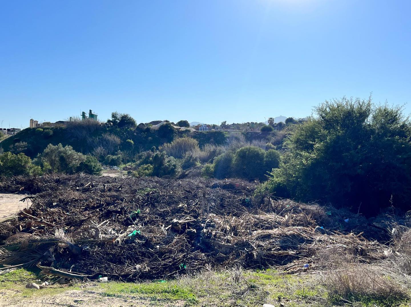 DETECTAN MILES DE KILOS DE RESIDUOS ABANDONADOS EN LA CIRCUNVALACI�N Y PISTA DEL AEROPUERTO