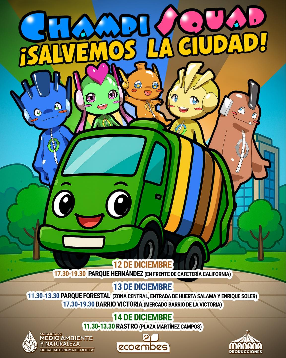 CARTEL Champi Squad - Salvemos la ciudad!