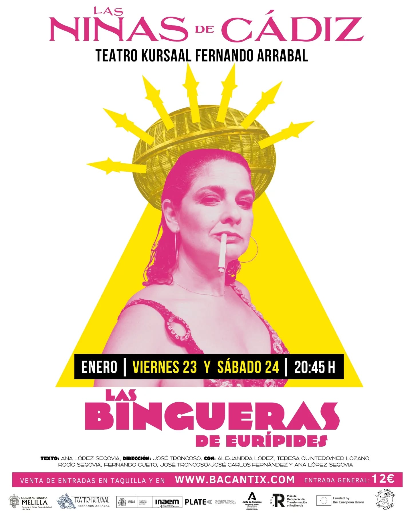 CARTEL Teatro Kursaal - Las Bingueras de Eur�pides