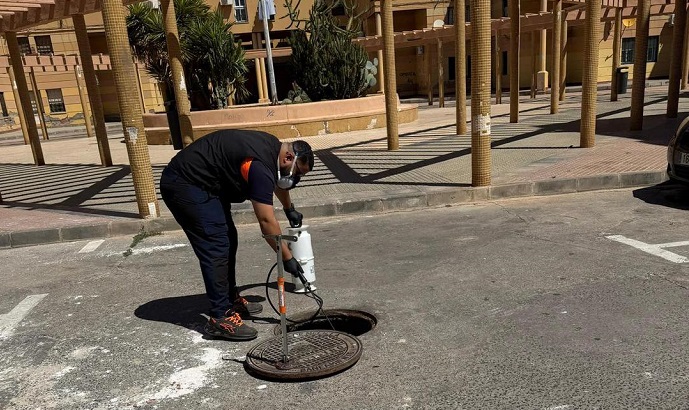 LA CONSEJER�A DE MEDIO AMBIENTE REALIZA LABORES DE DESINSECTACI�N Y DESRATIZACI�N EN EL ALCANTARILLADO