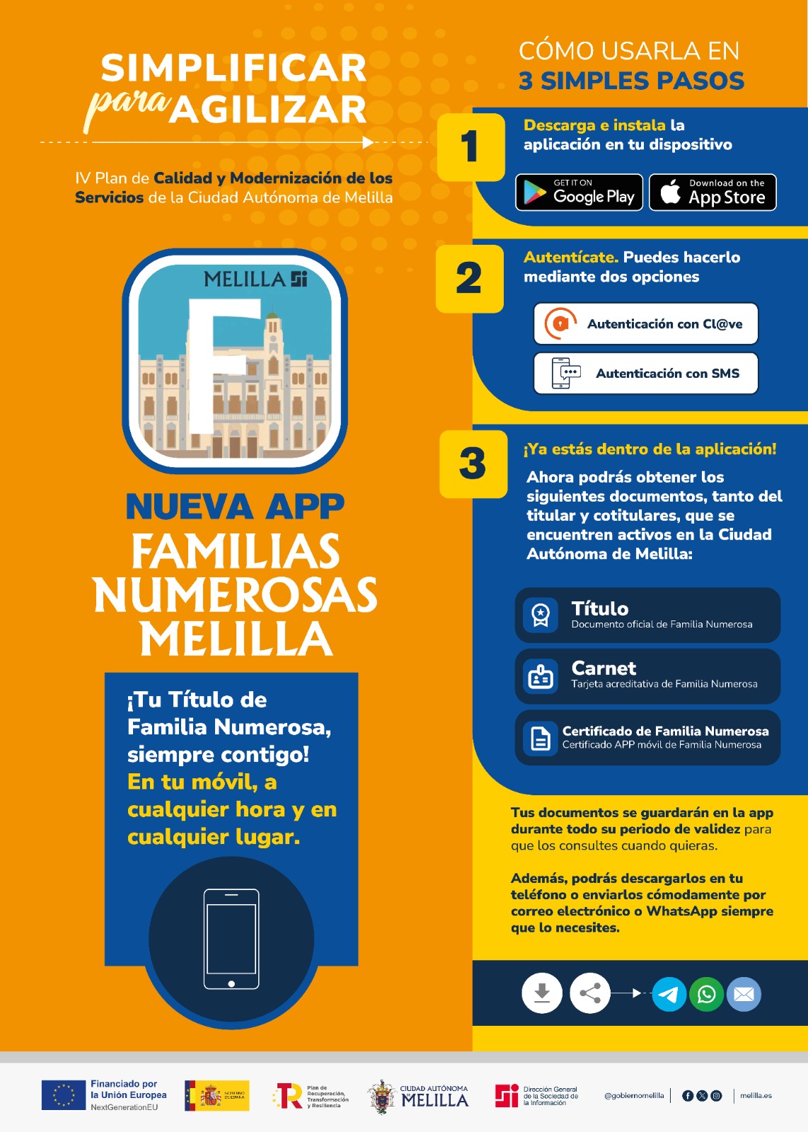 App Familias Numerosas Melilla