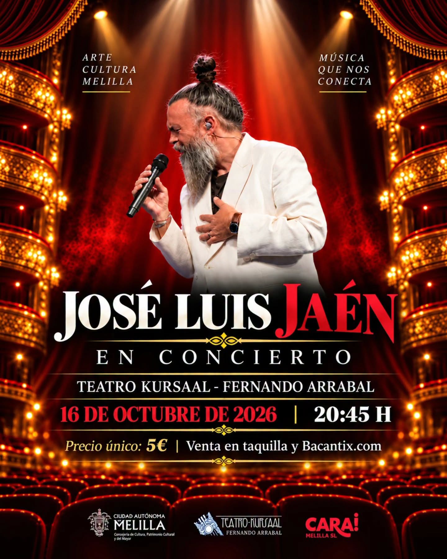 CARTEL Teatro Kursaal - Jos� Luis Ja�n en Concierto