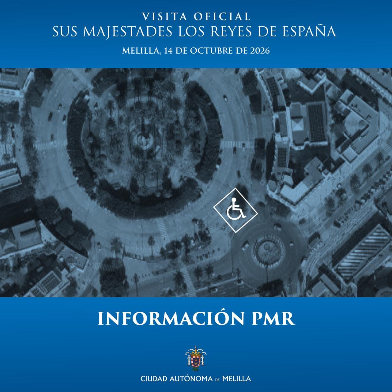 Cartel Visita de SS.MM. los Reyes de Espa�a a Melilla