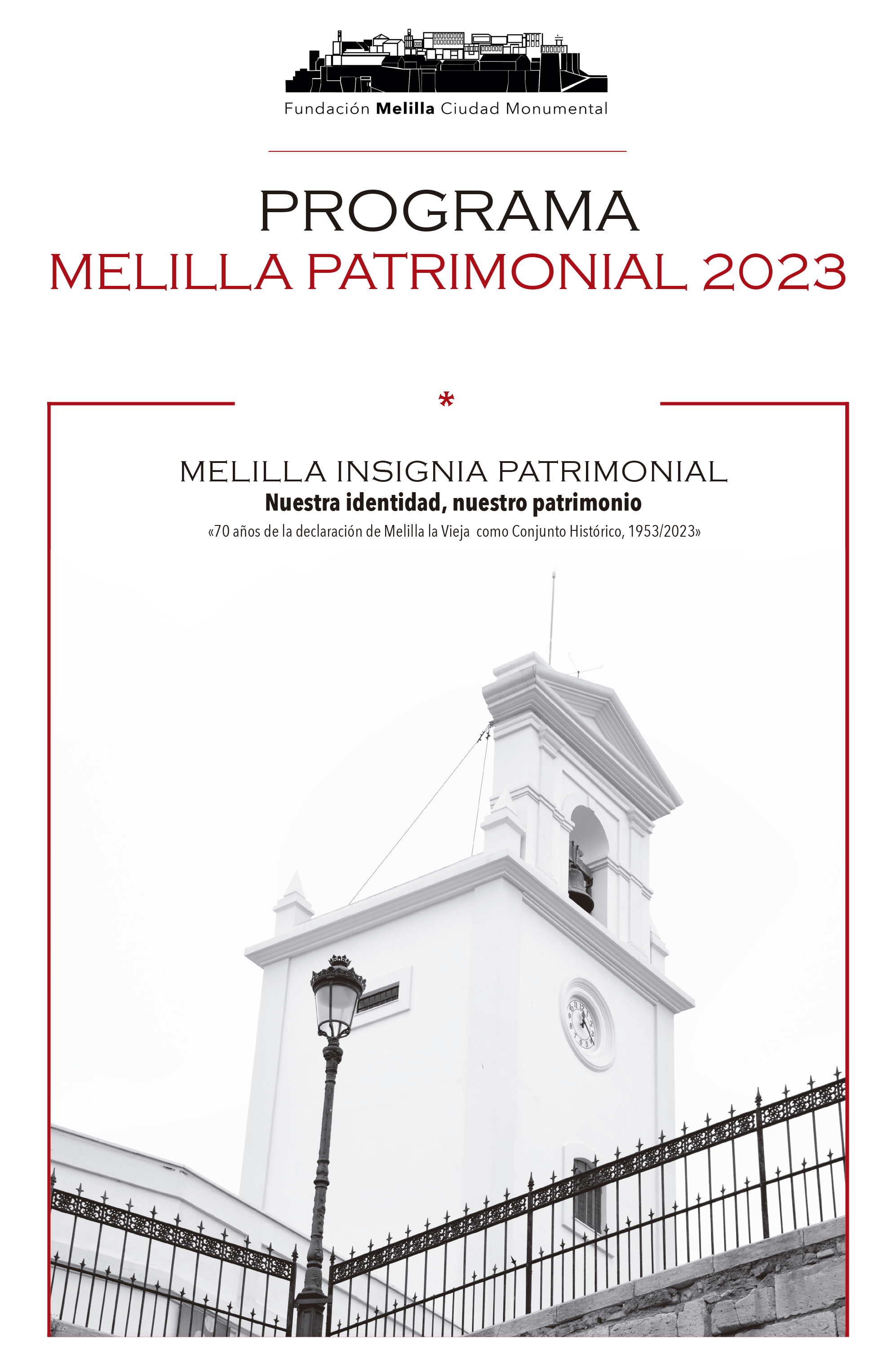 Portada Programa Melilla Patrimonial 2023