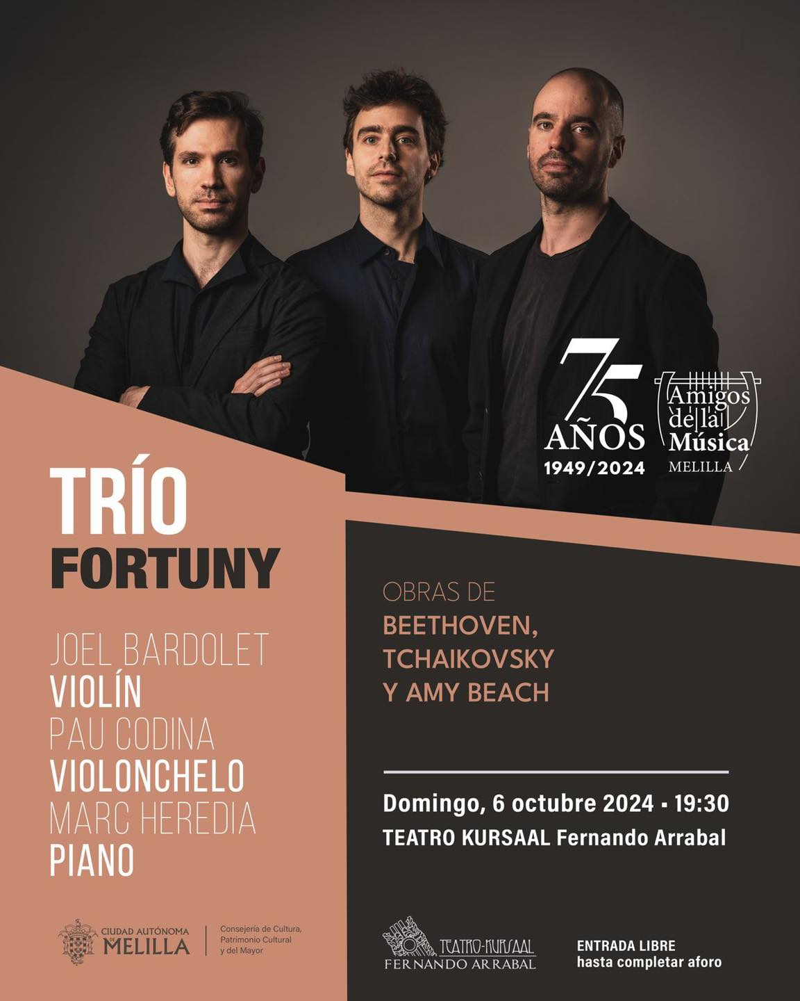 Cartel Amigos de la Msica - Tro Fortuny