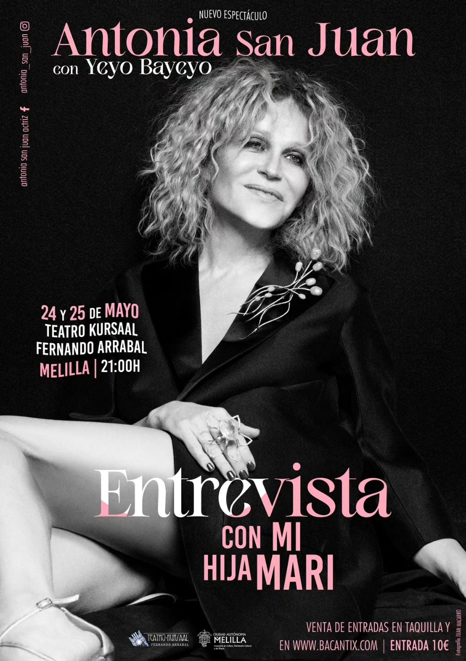 Cartel Teatro Kursaal - Entrevista con mi hija Mari