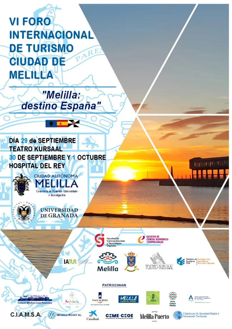 Cartel VI Foro Internacional de Turismo Ciudad de Melilla
