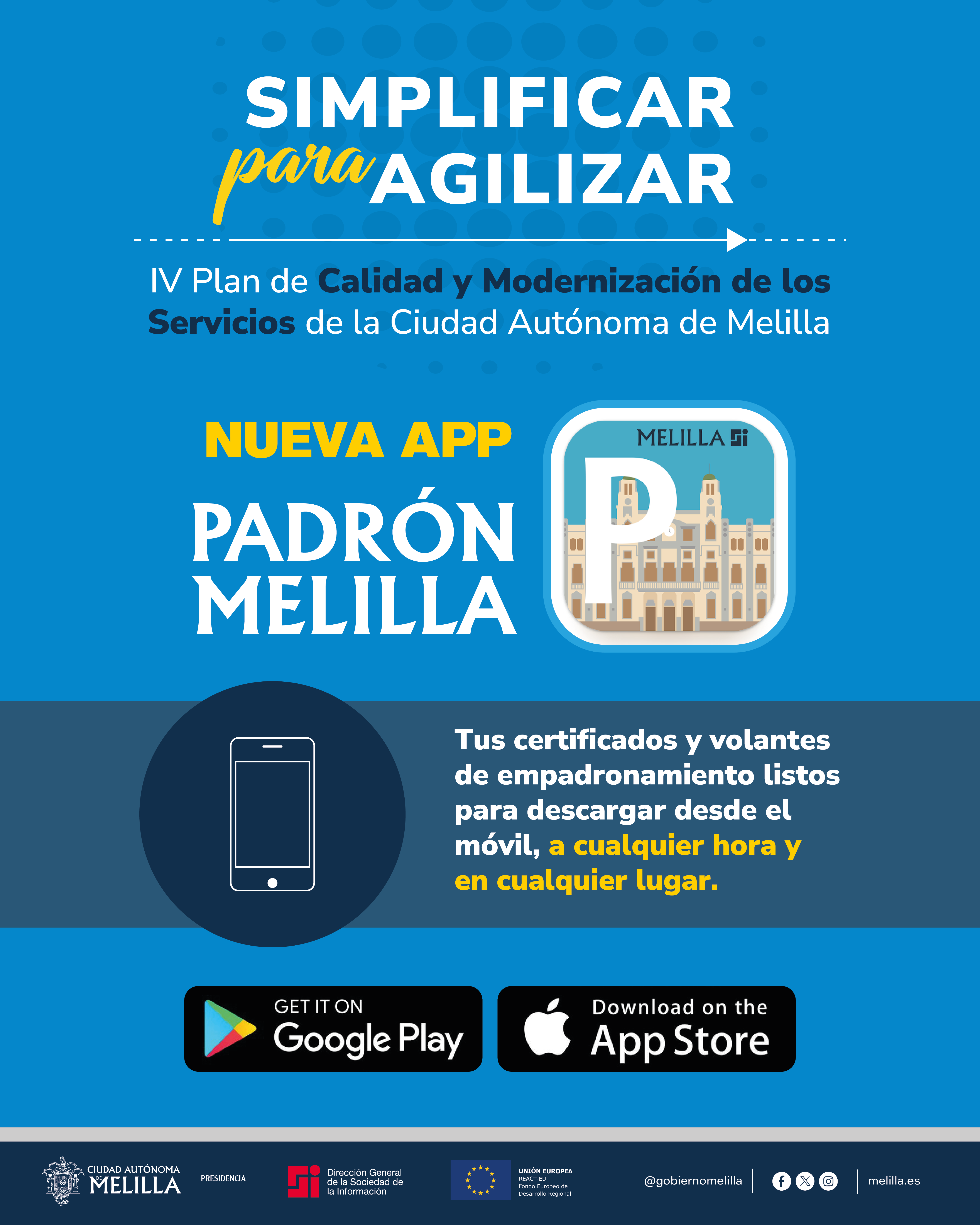Cartel Campaa Nueva App Padrn Melilla