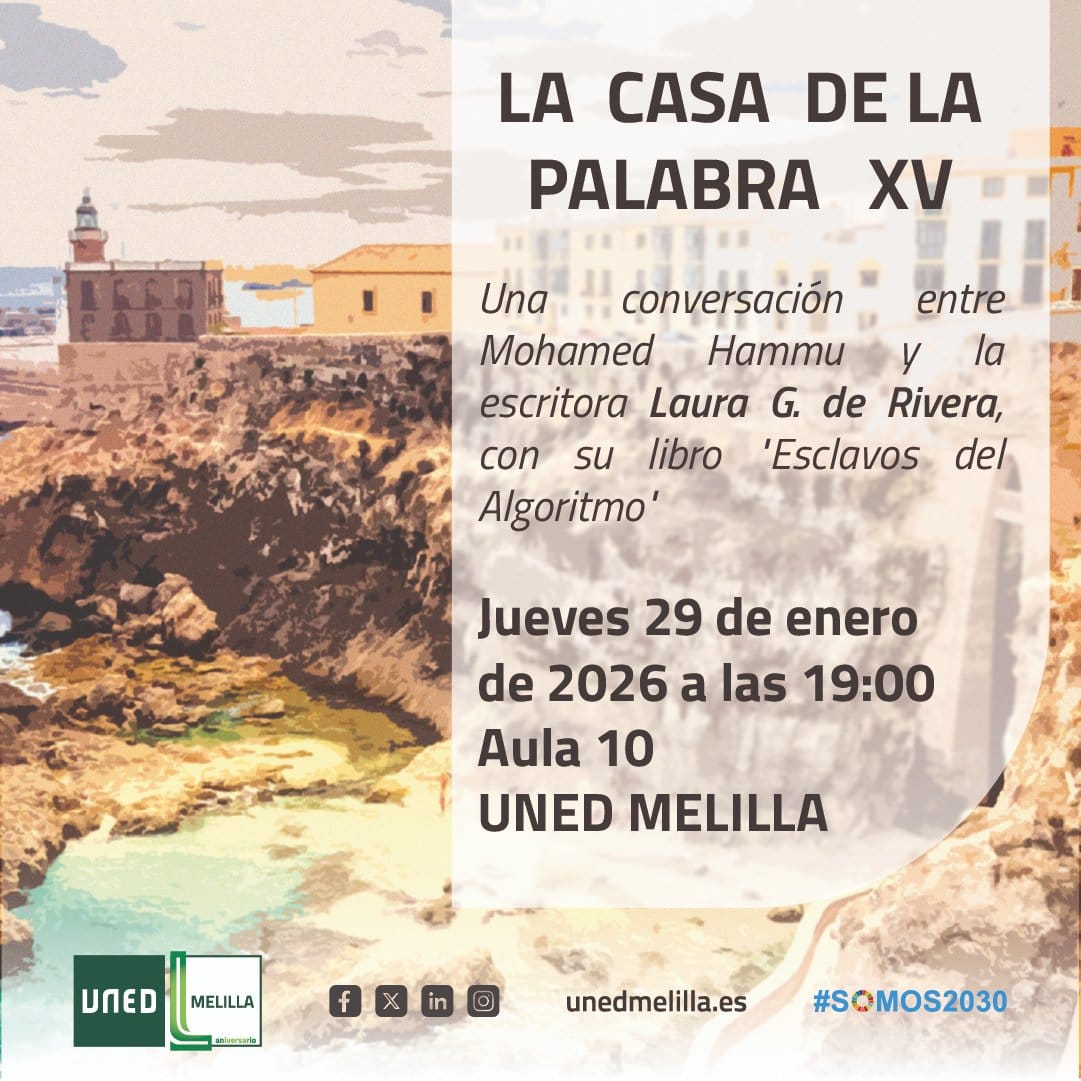 CARTEL La Casa de la Palabra XV - UNED Melilla