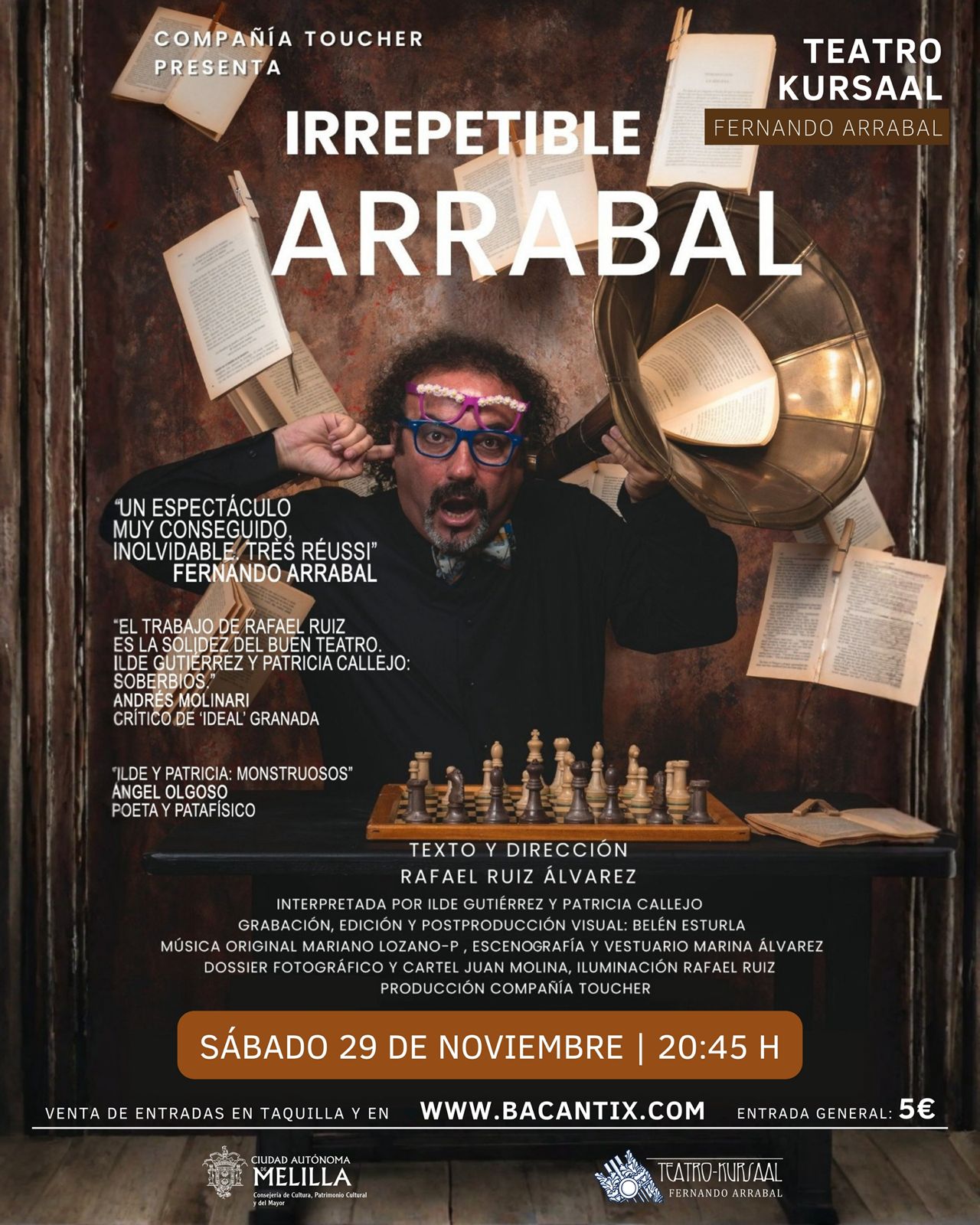 CARTEL Teatro Kursaal - Irrepetible Arrabal