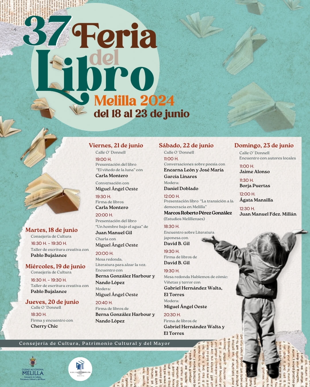 Cartel 37 Feria del Libro Melilla 2024