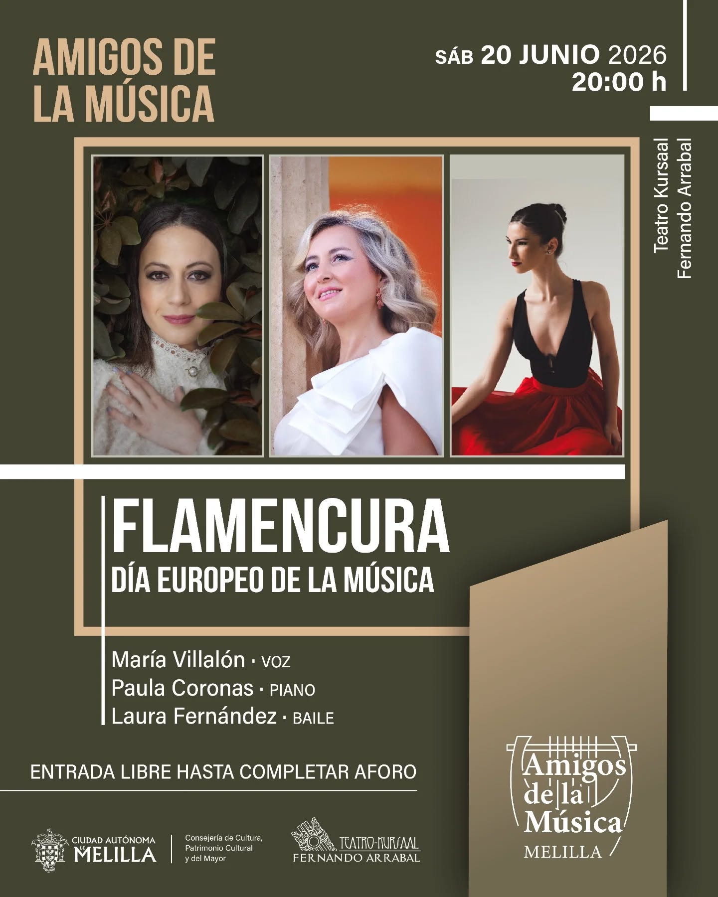 Cartel Amigos de la M�sica - FLAMENCURA