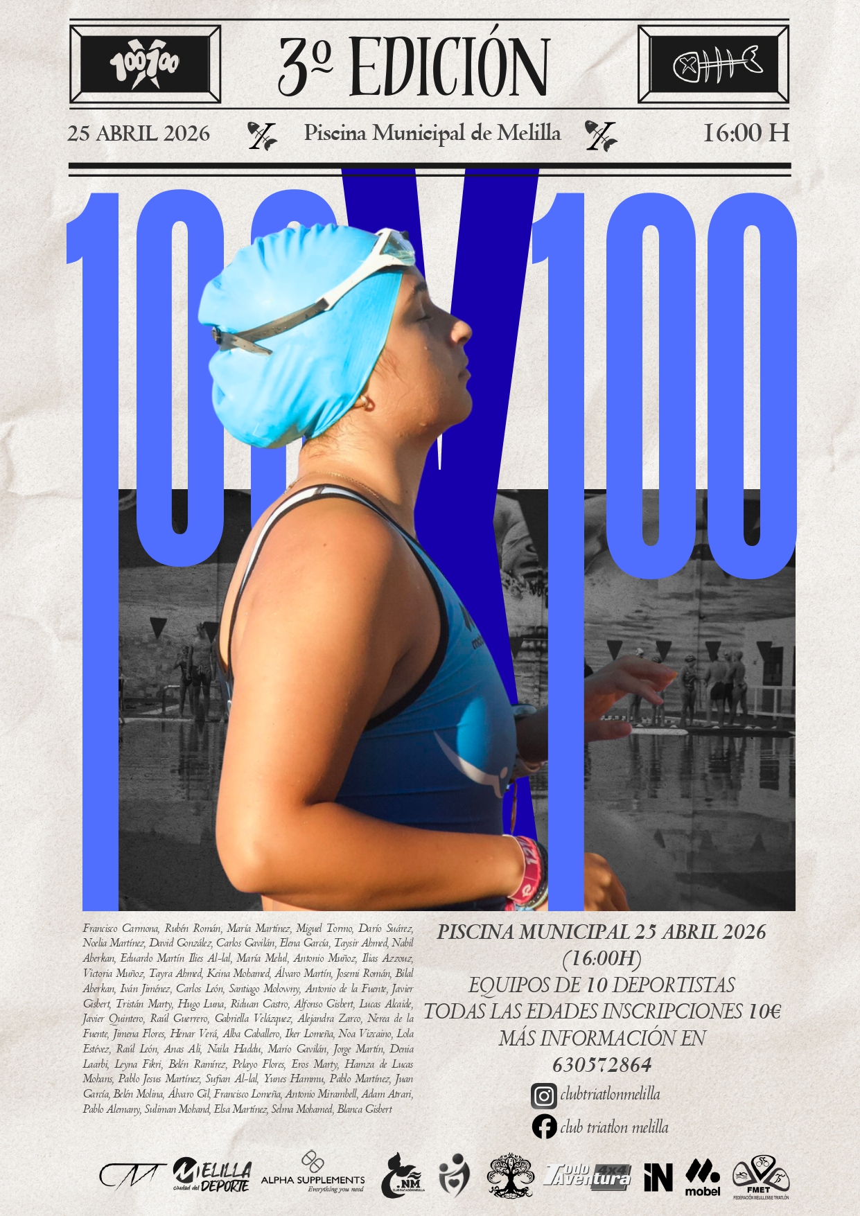 Nataci�n 100x100 Solidario 3� Edici�n