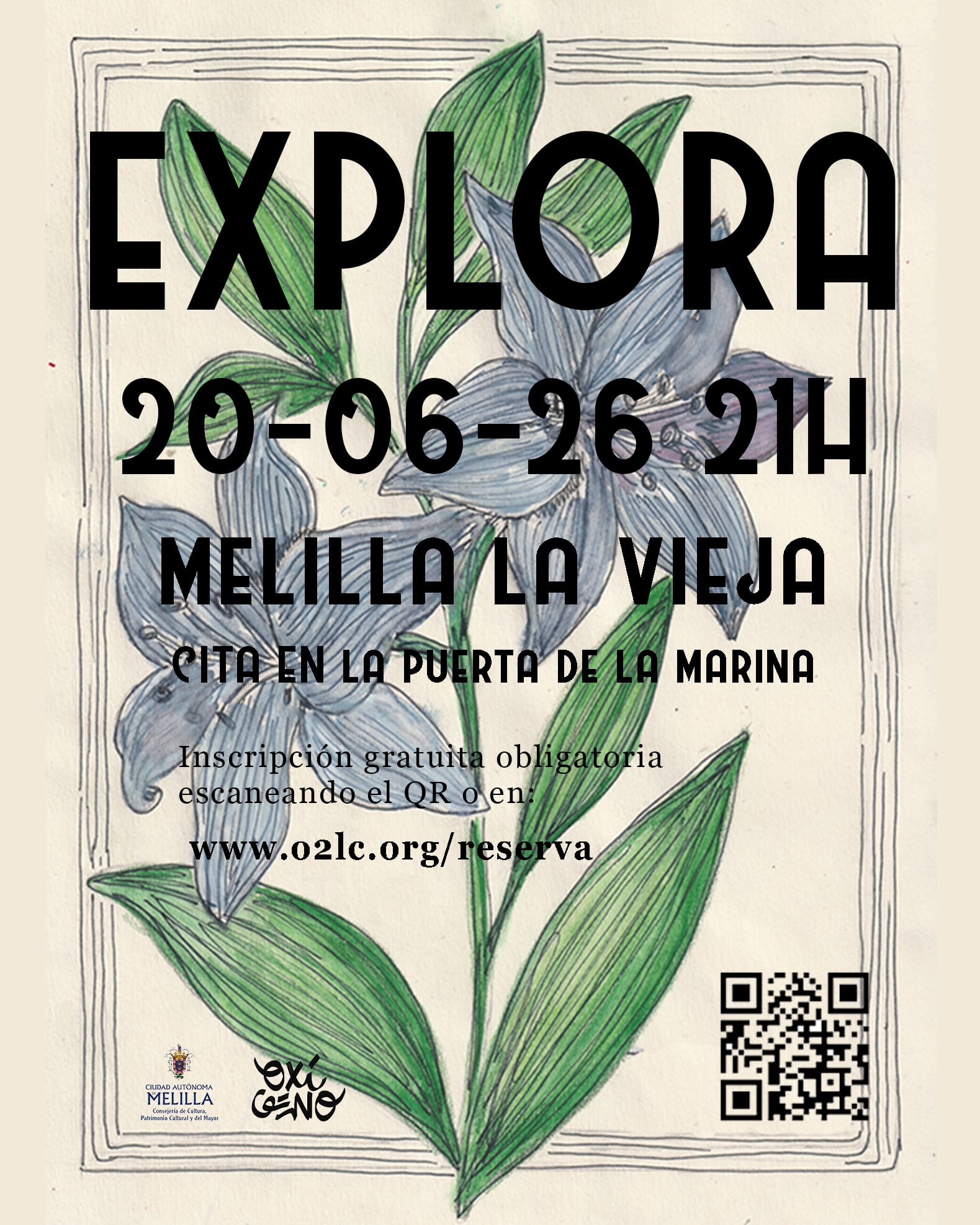 CARTEL EXPLORA - Melilla la Vieja
