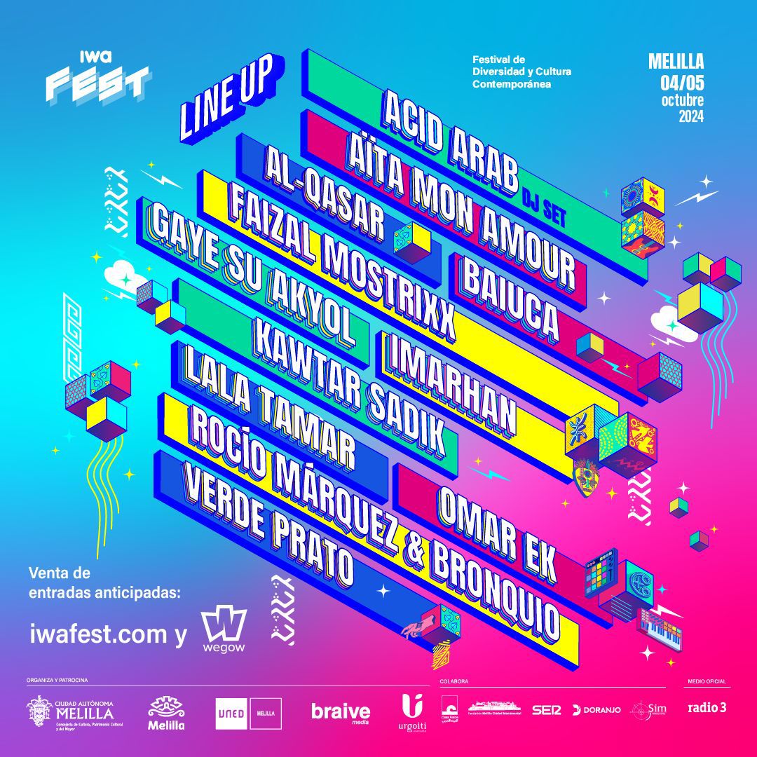 Cartel Festival Iwa FEST Melilla 04/05 Octubre de 2024