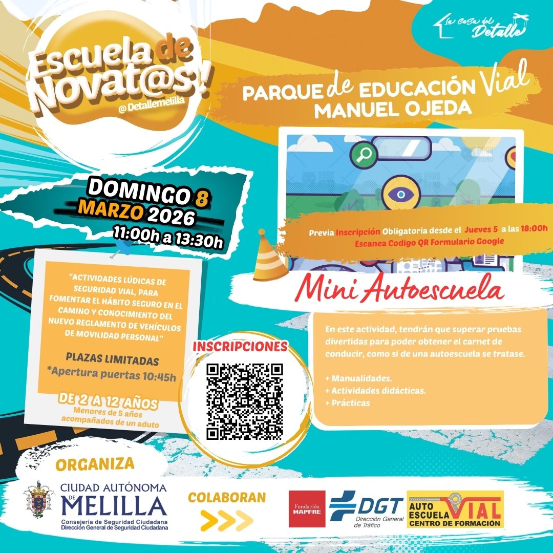 CARTEL Escuela de Novat@s! Domingo 8 de marzo