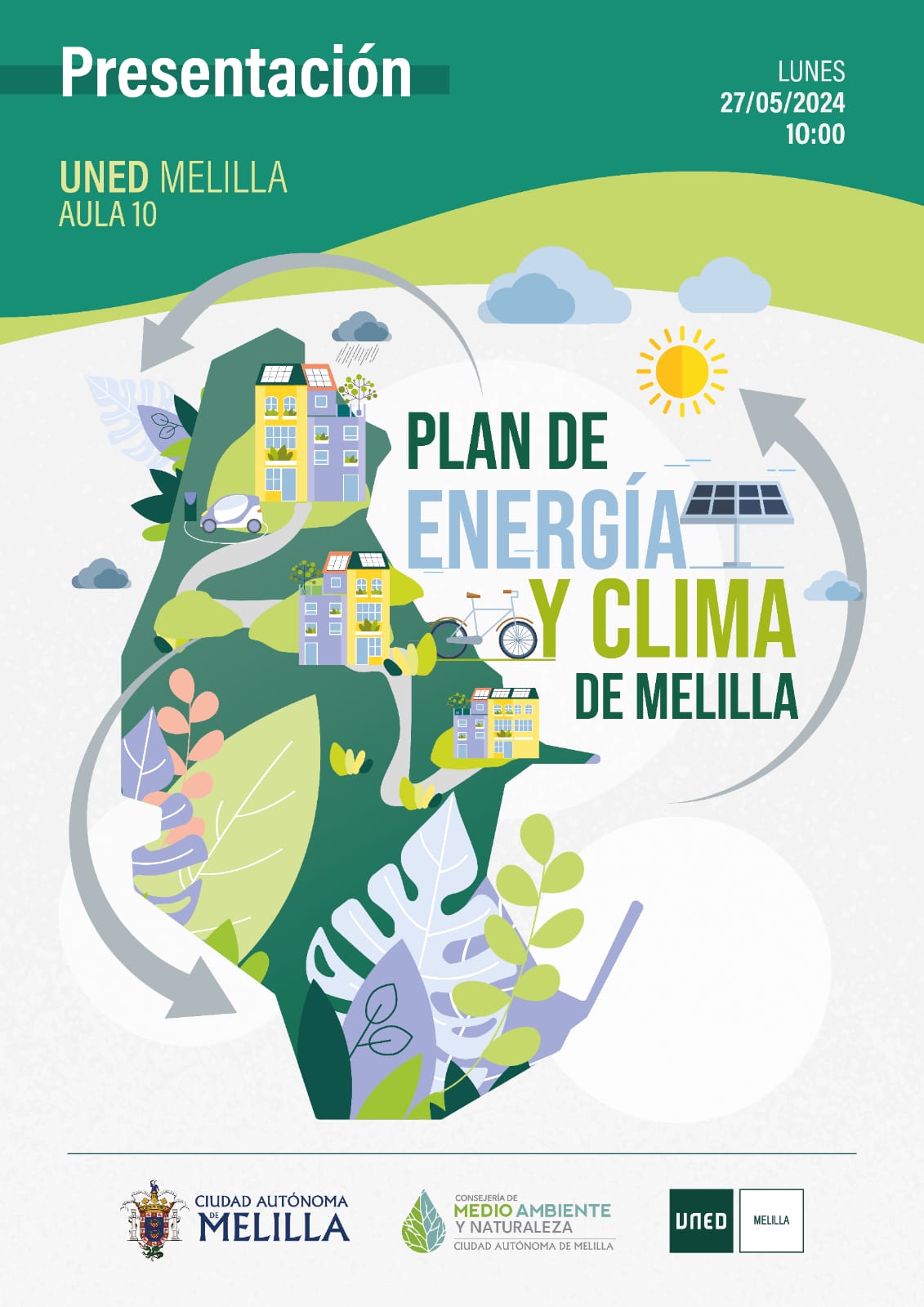 Cartel Presentacin del Plan de Energa y Clima de Melilla - UNED Melilla