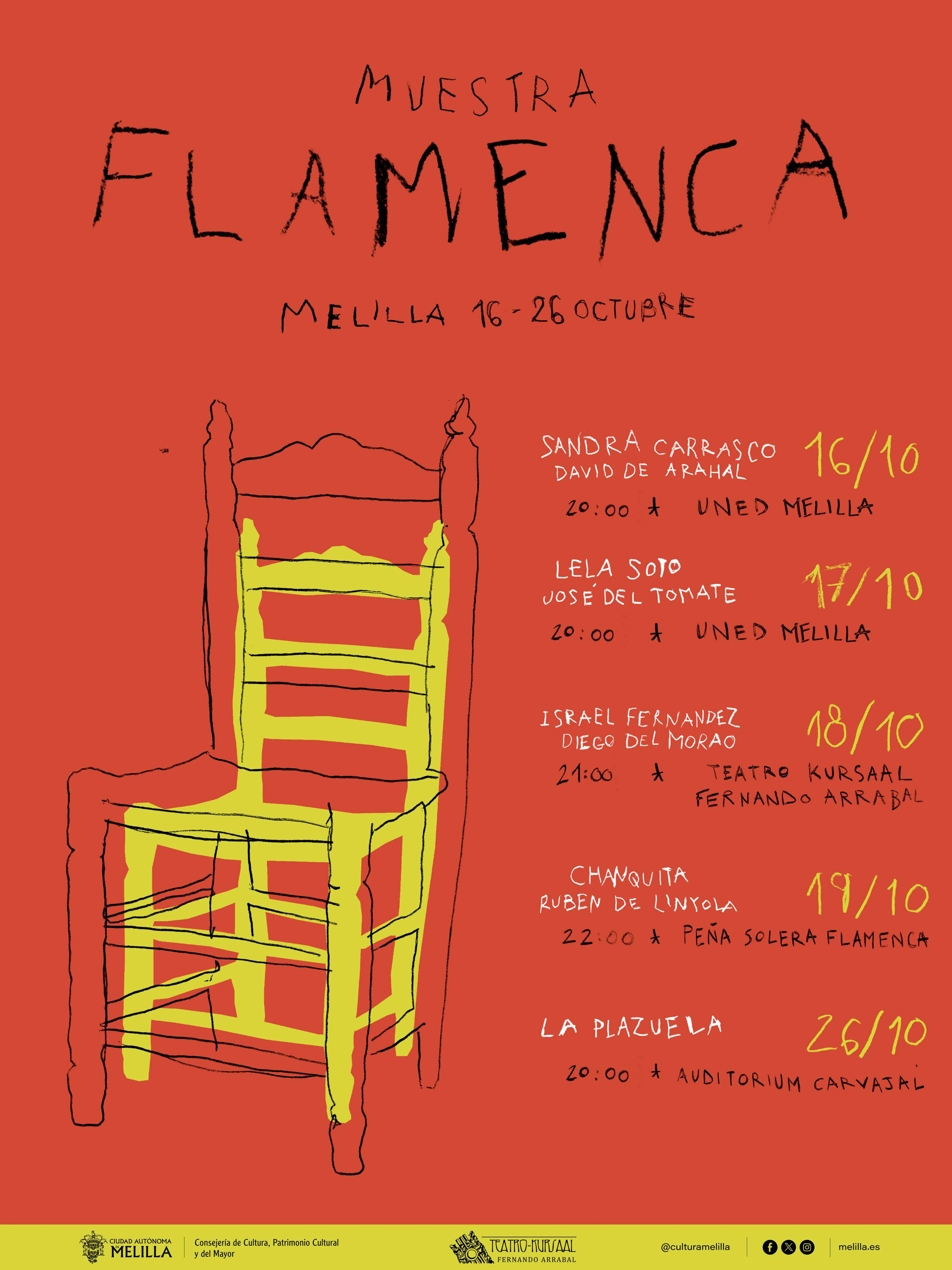 Cartel Muestra Flamenca - Melilla 2024