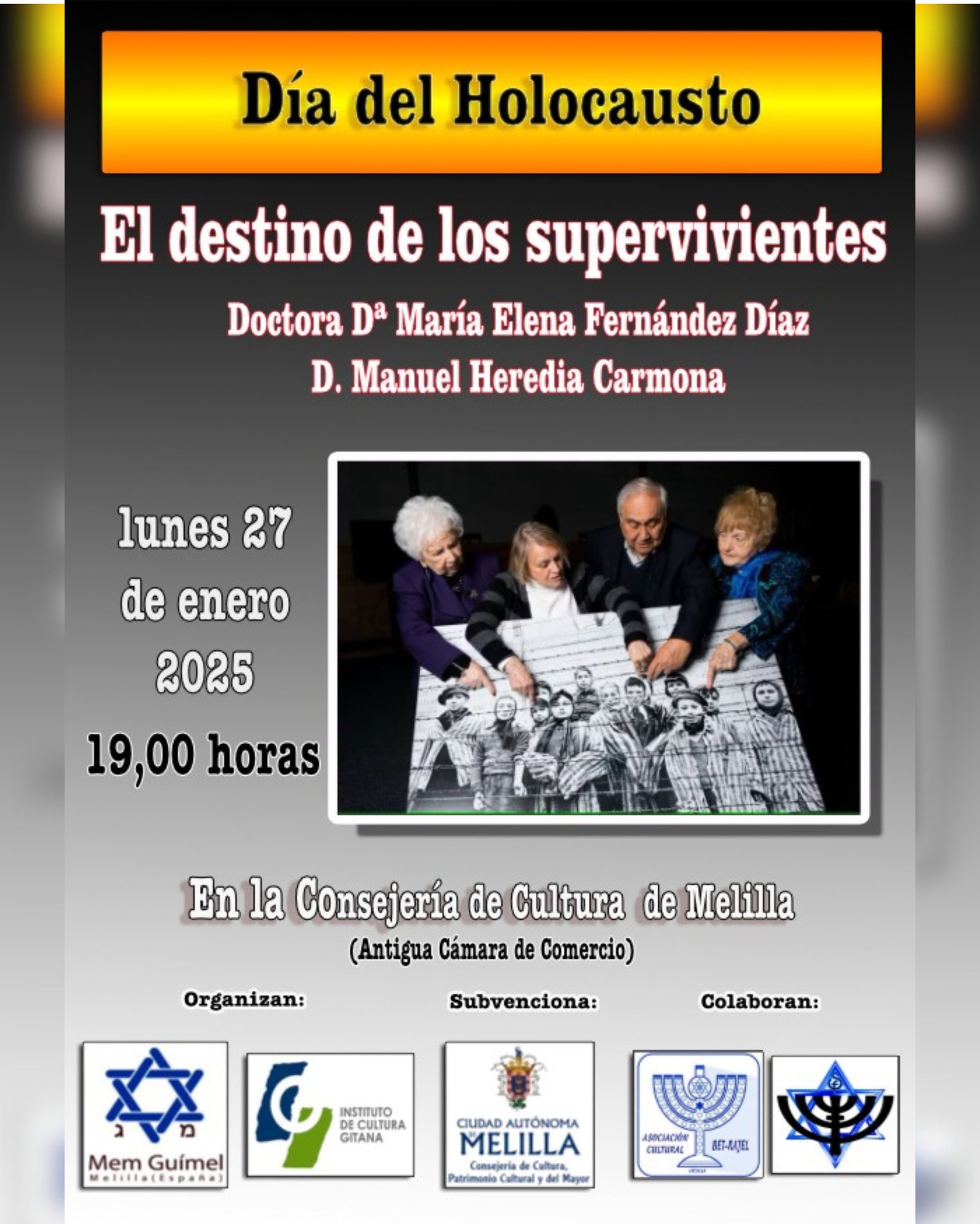 Cartel Da del Holocausto - El destino de los supervivientes